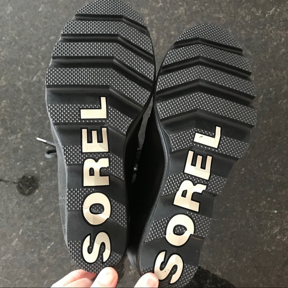 New Sorel Women's Joan of Arctic Wedge II Boot, Black Wedge Booties, Ankle Boots - Picture 8 of 14